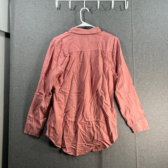 SERRA RETREAT BY JOIE RUCKER Malibu Bluffs Denim Shirt / Ela Rosie Pink Medium - Picture 2 of 12